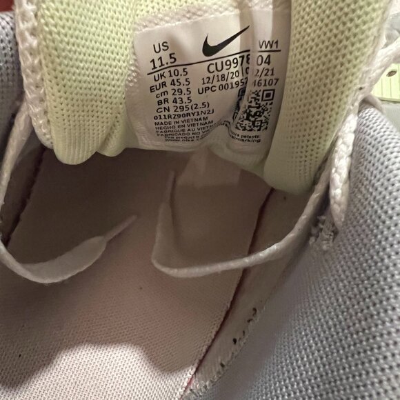 NIKE AIR MAX 90 GOLF WHITE PARTICLE GREY BARELY VOLT MENS SIZE 11.5 - Picture 7 of 7